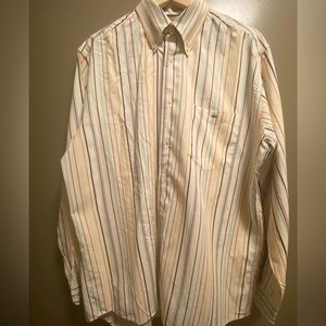 Lacoste multicolored striped button down dress shirt